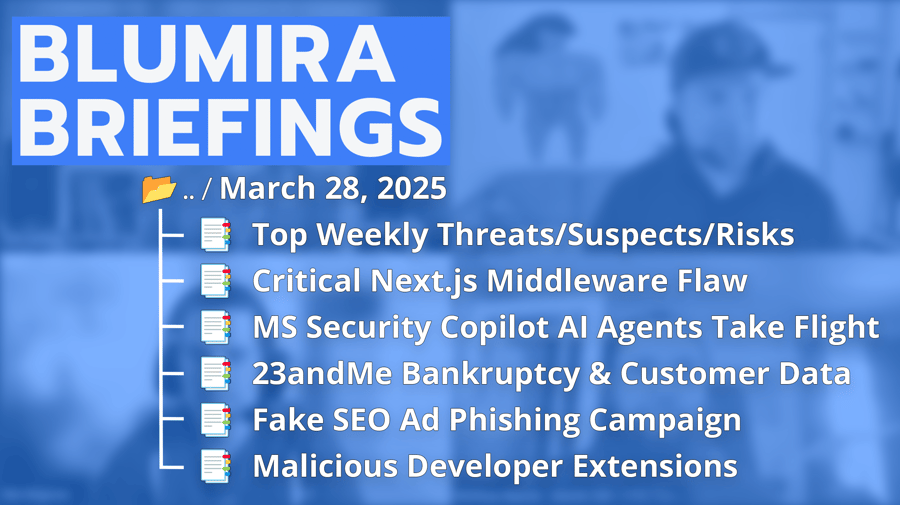 Introducing Blumira Briefings: Your Weekly Security News Download! 🔔