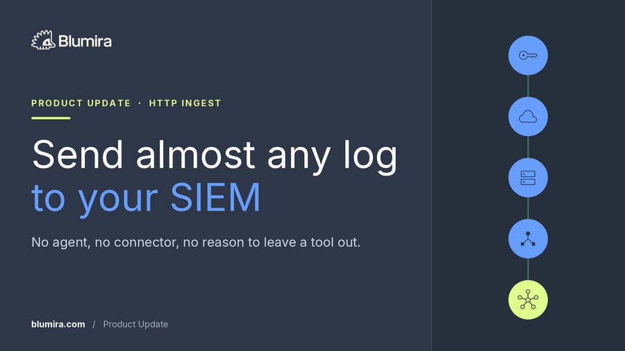 Blumira HTTP Ingest — send almost any log source to your SIEM.