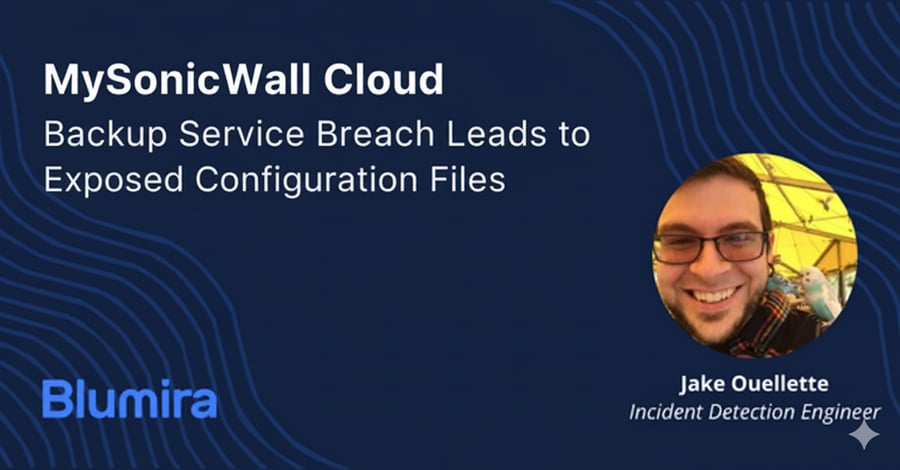 MySonicWall Cloud Backup Service Breach Leads to Exposed Configuration Files