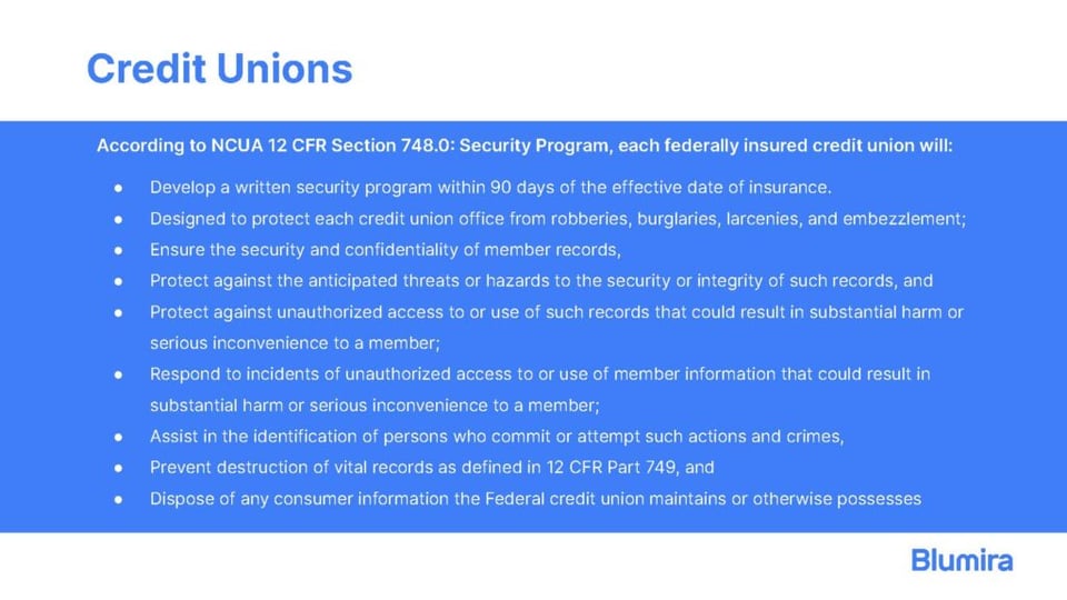 NCUA 12 CFR Section 748.0