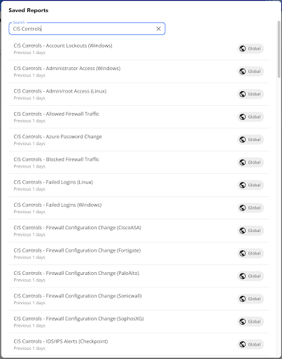 A list of Blumira Reports