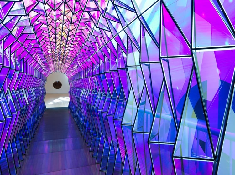 One-Way Colour Tunnel by Icelandic-Danish artist Olafur Eliasson