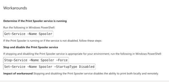 Microsoft recommendations