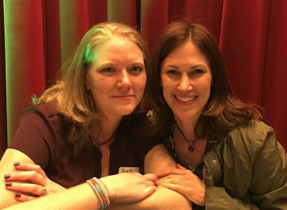 Kate Drews and Kim Brown of Blumira, taken at RSA Conference 2017.