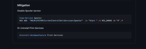 Mitgation for CVE-2021-1675