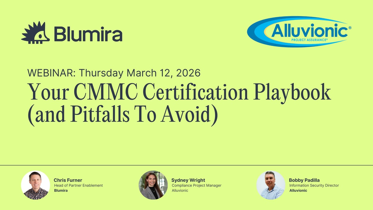 Webinar Alluvionic CMMC