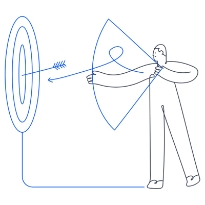 marketing, business _ target, bow, arrow, shoot, customer, client, man, people-1