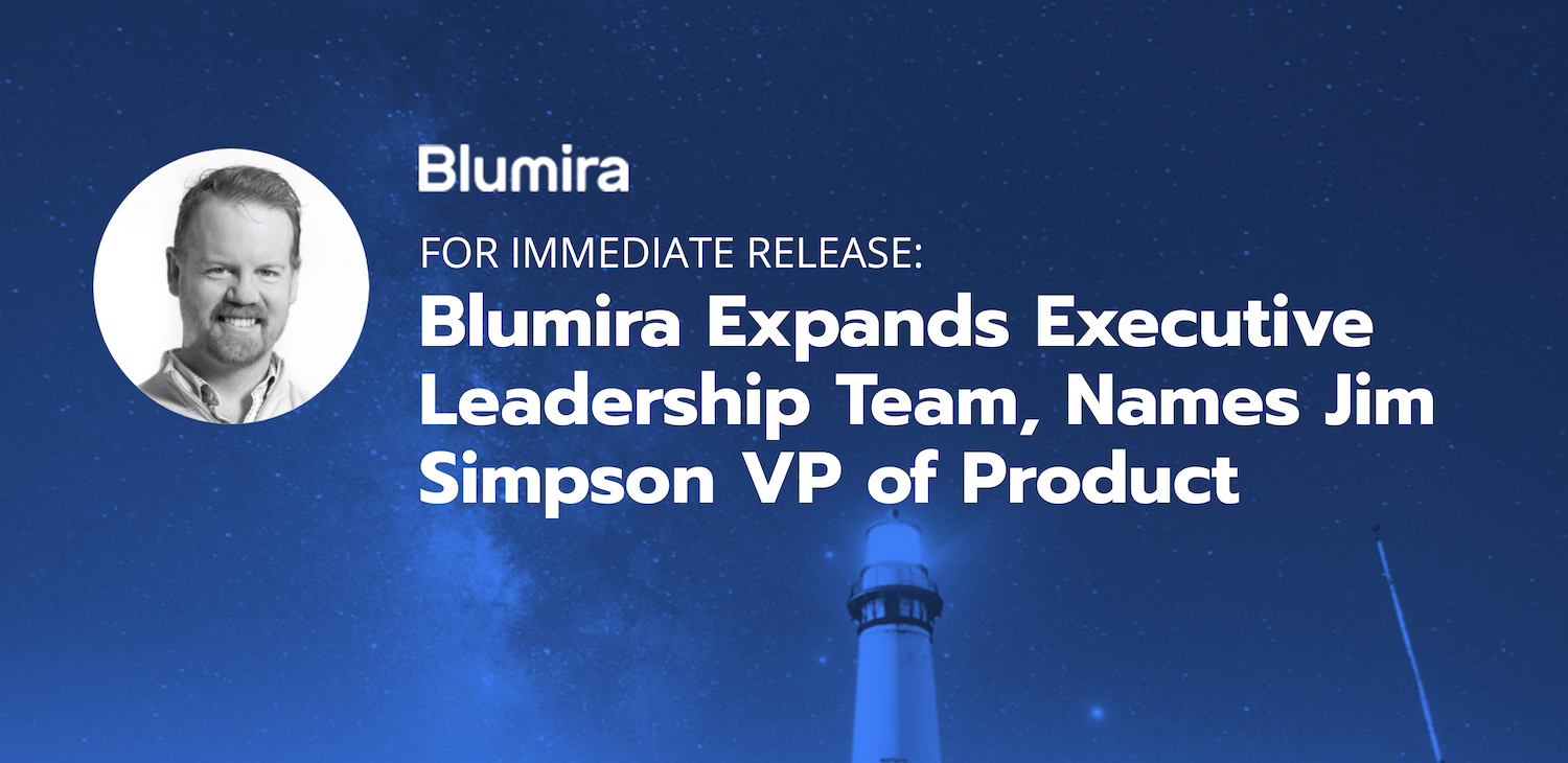 Blumira Expands Executive Leadership Team, Names Jim Simpson VP of Product