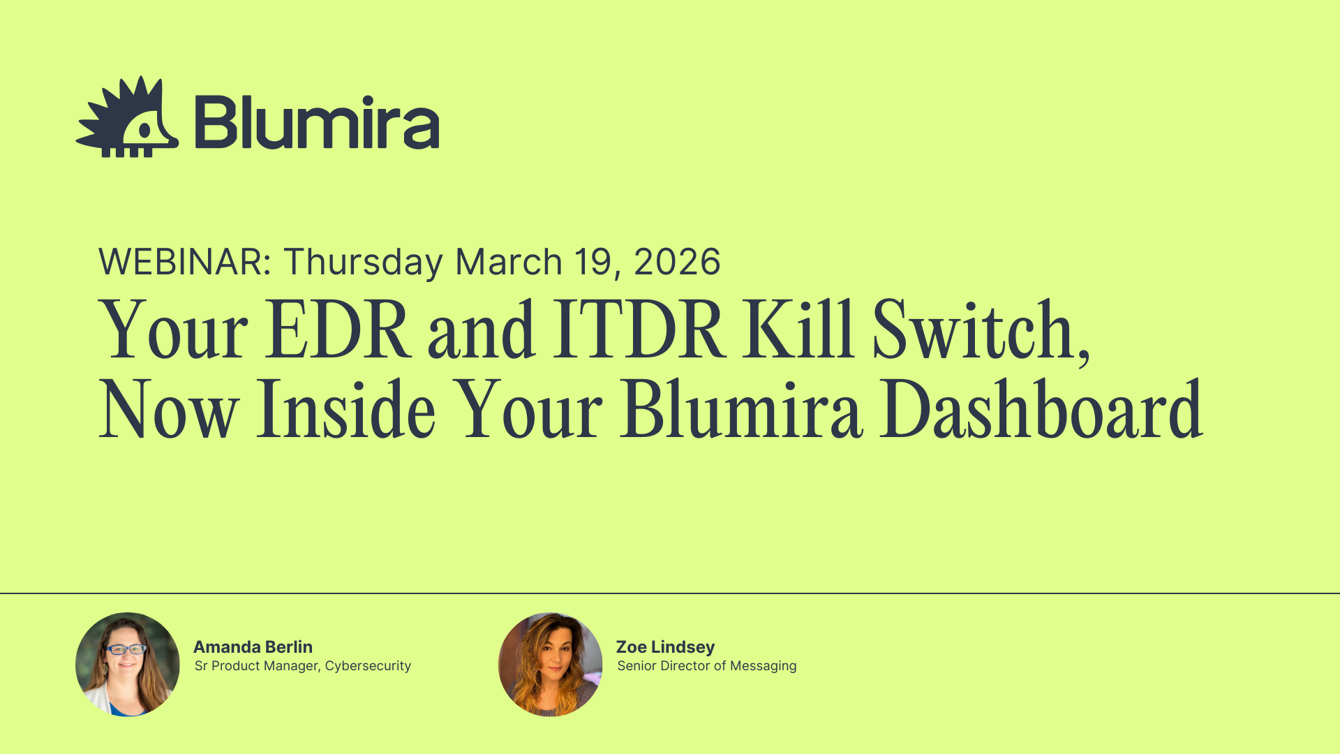 OnDemand: Your EDR and ITDR Kill Switch, Now Inside Your Blumira Dashboard