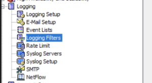 Cisco Logging FIlter Configuration