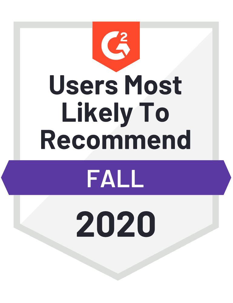 G2 Most Likely to Recommend Blumira