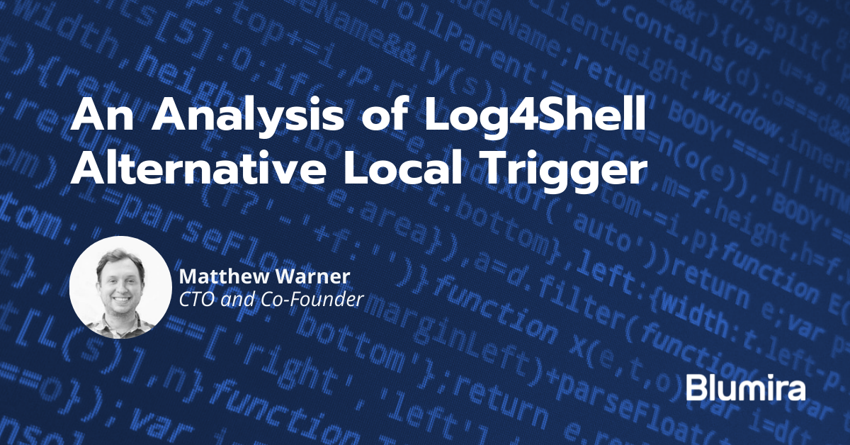 An Analysis of The Log4Shell Alternative Local Trigger