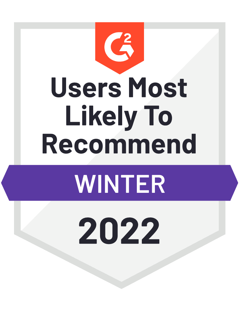 G2 Most Likely to Recommend