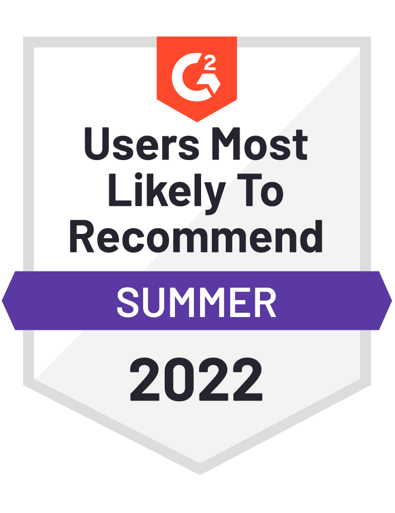 G2 Most Likely to Recommend