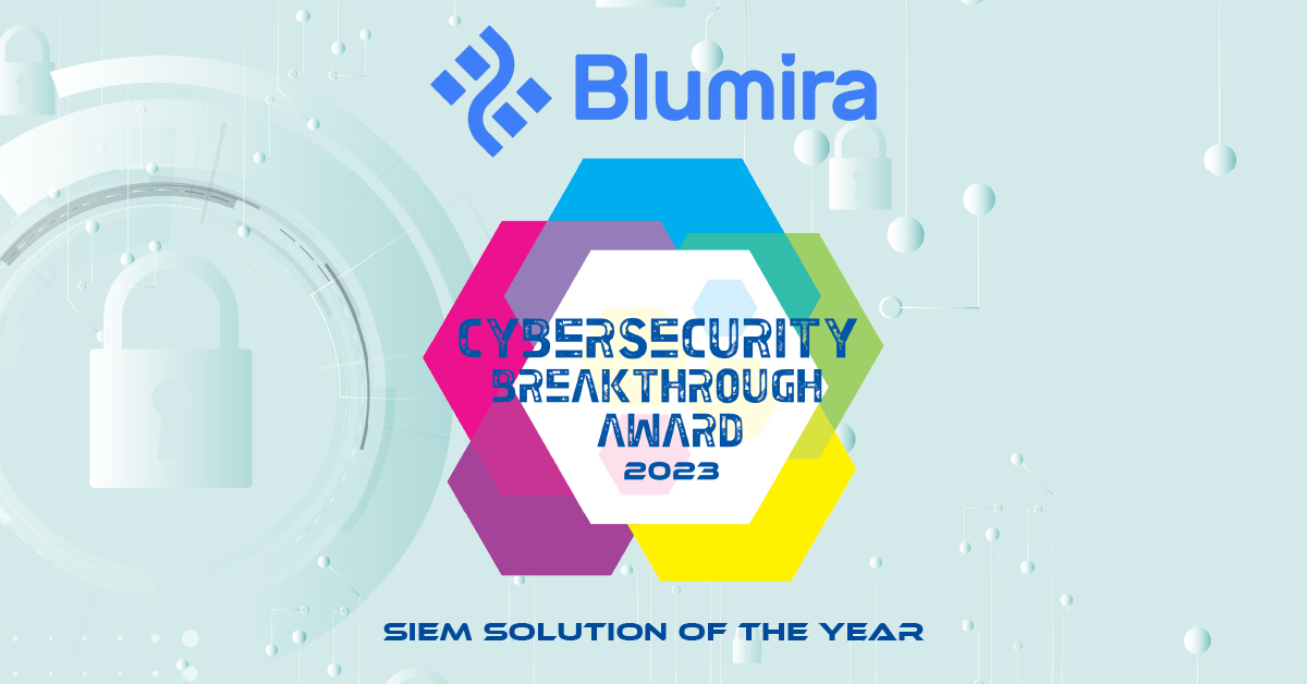 Blumira Wins “SIEM Solution of the Year” in 2023 CyberSecurity Breakthrough